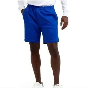 US Polo Assn Men's Blue Stretch Twill Jogger Pull On Shorts NEW NWT sz L